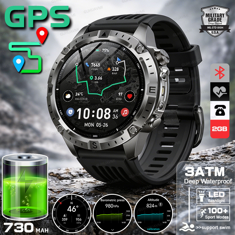 Outdoor Power Hours - 2026New Outdoor Military GPS Navigation Men