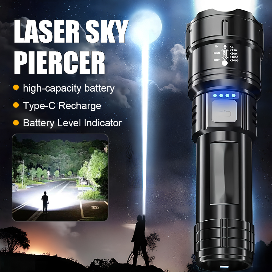 Outdoor Power For Lights - High Power P50 LED Flashlight USB