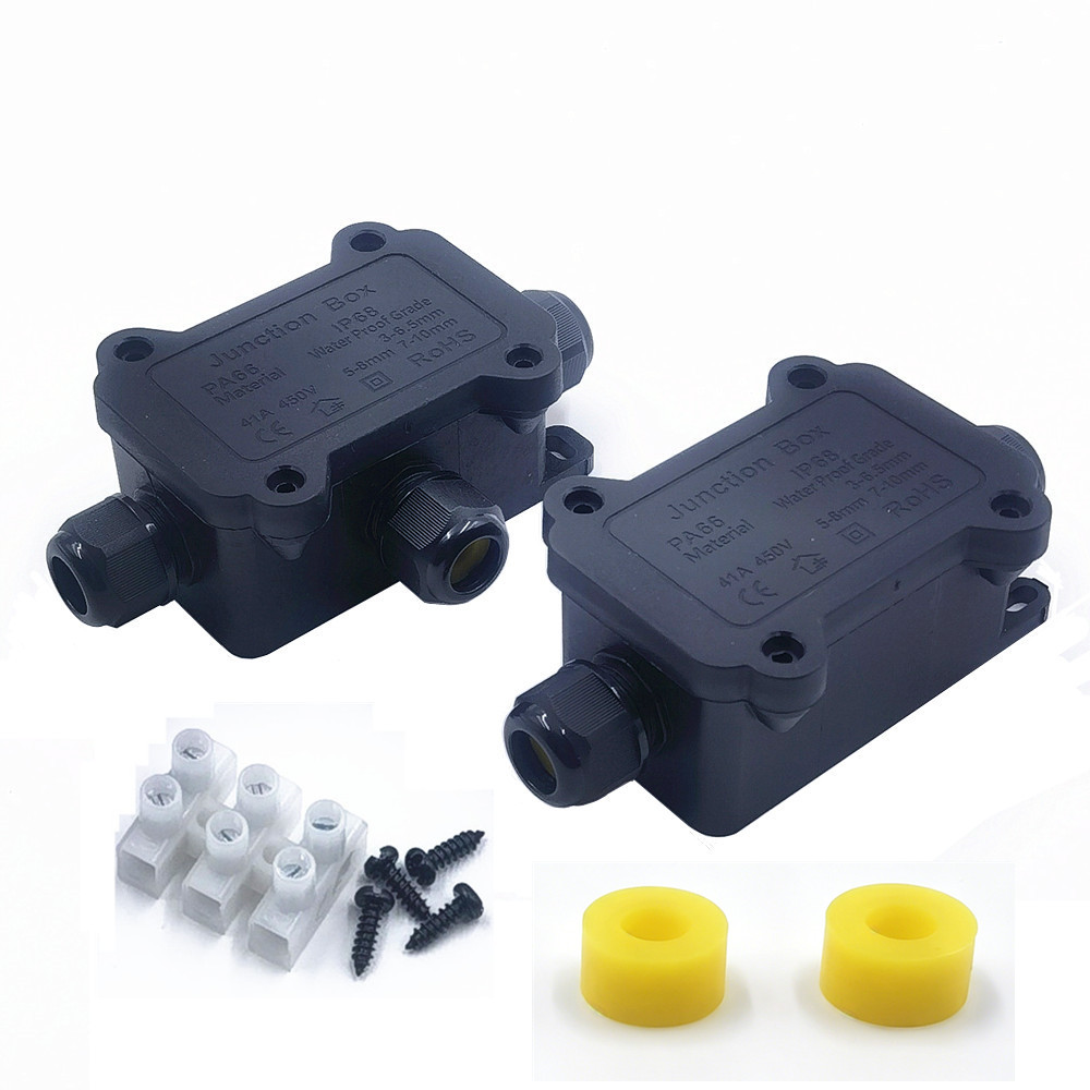 Outdoor Power Wire - IP68 Waterproof Junction Box 2/3 Way