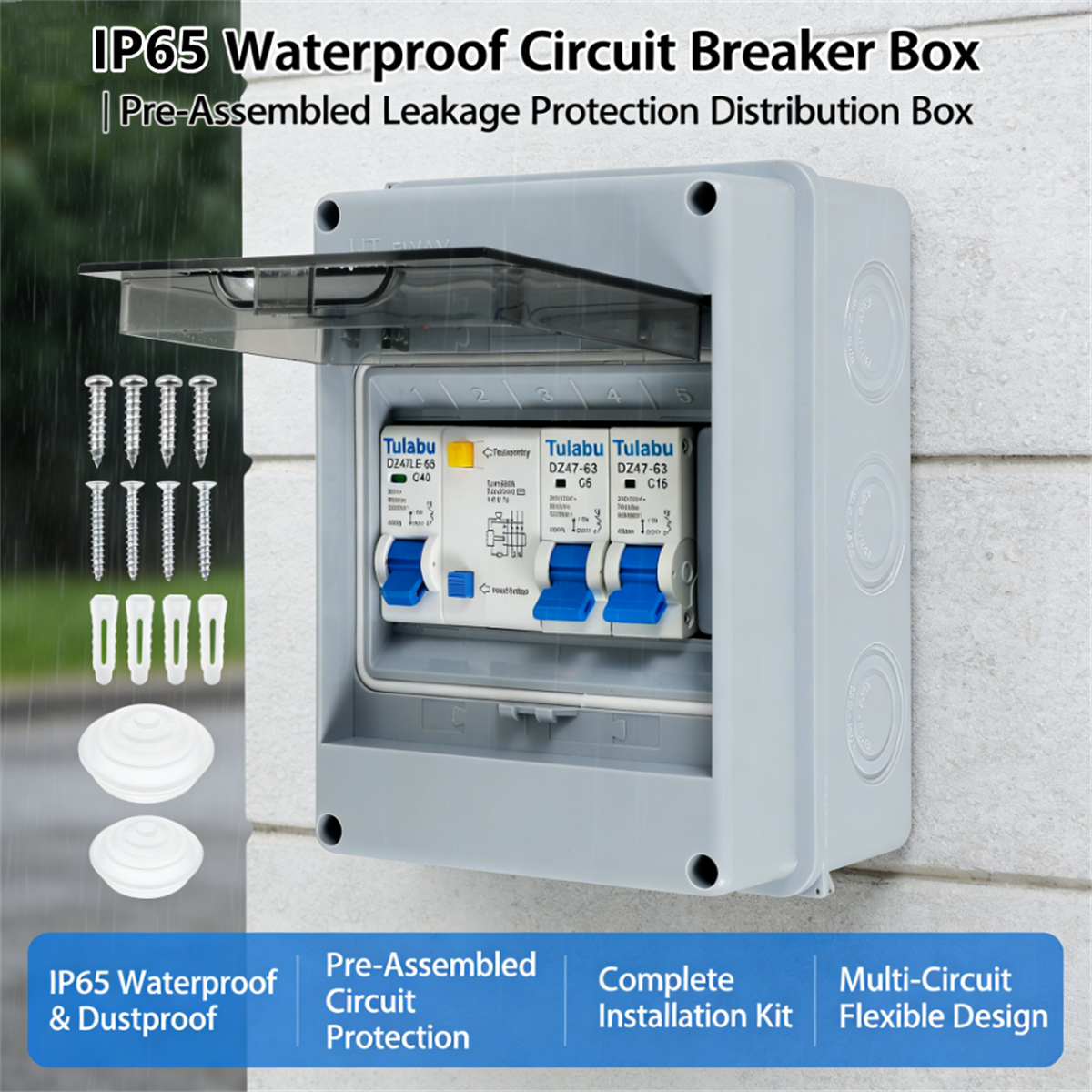 Outdoor Power Wire - Outdoor Household Switch Waterproof Electrical Distribution