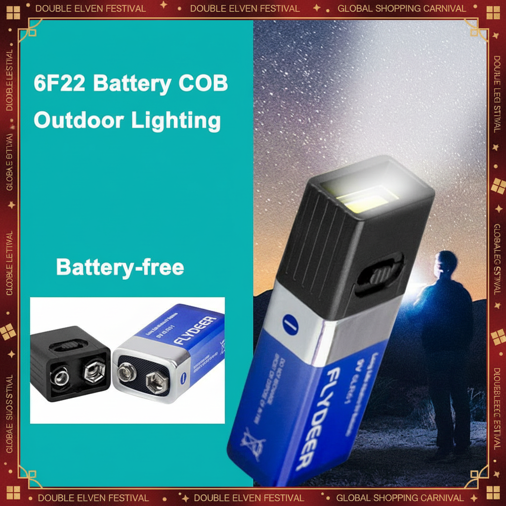 Outdoor Power Not Working - 6F22 Battery Powered Mini Portable Light