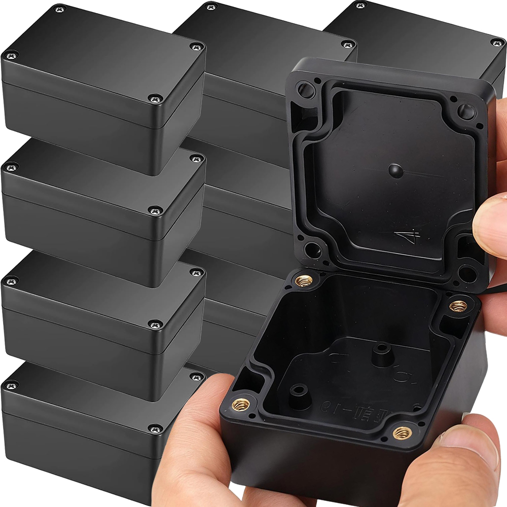 Outdoor Power Wire - Waterproof Junction Box IP66 Black Plastic