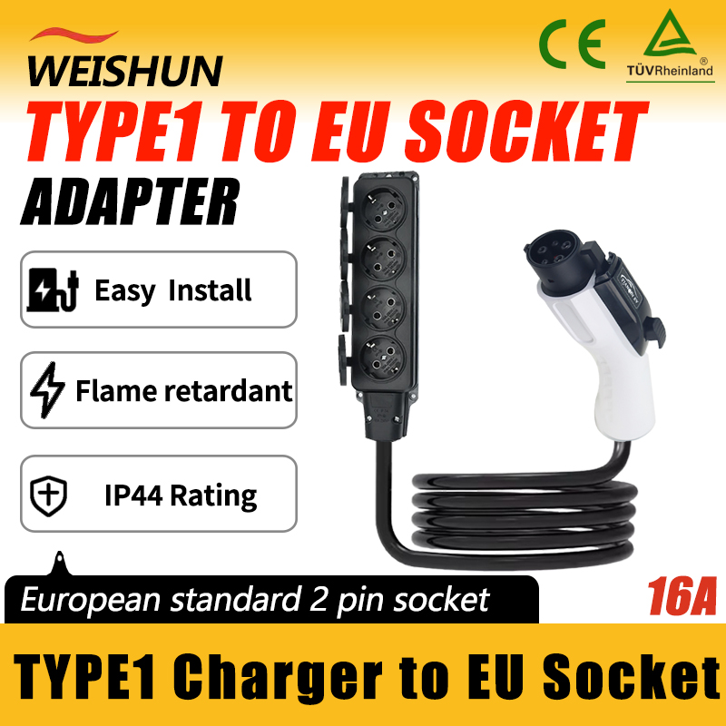 Outdoor Power Socket - Outdoor Power Station EV Discharge Cable