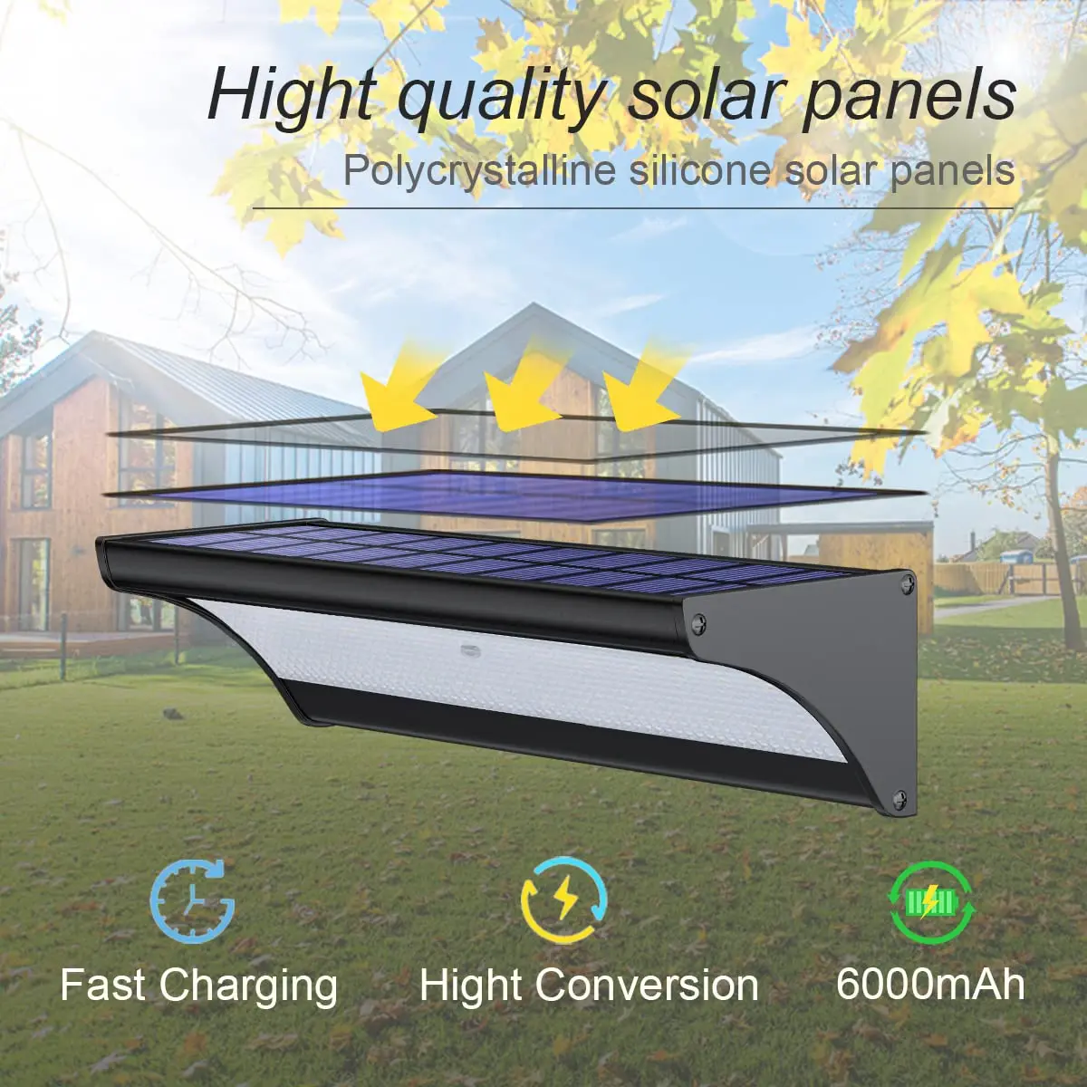 60/48Led Outdoor Solar Wall Li - Outdoor Power Post ulasan dan harga
