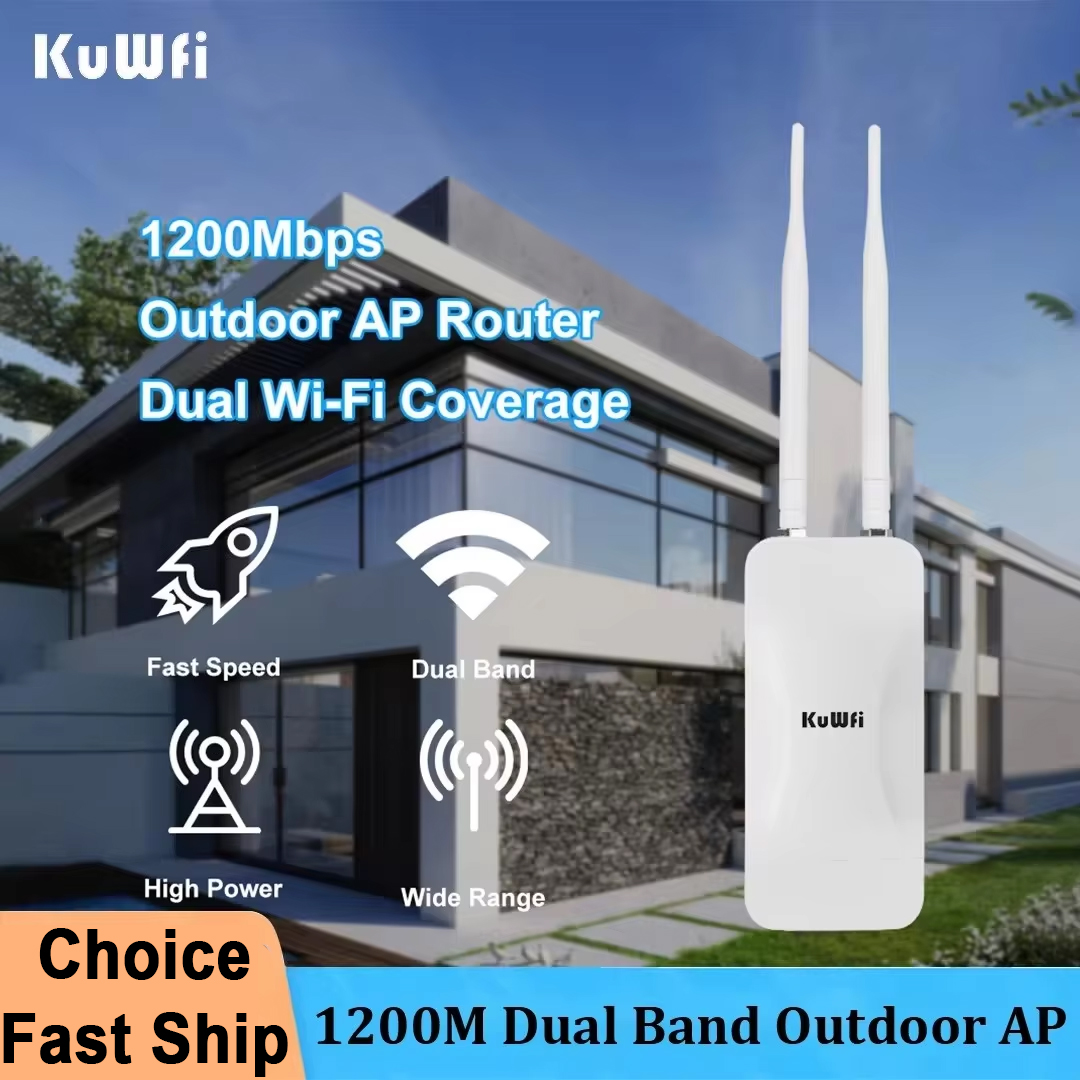KuWFi High Power AP1200 Outdoo - Outdoor Power Post ulasan dan harga