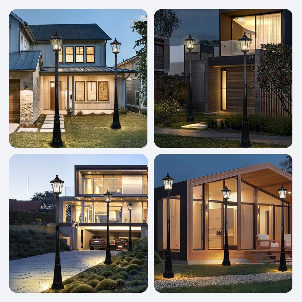r Post Pole Light with Remote  - Outdoor Power Post ulasan dan harga
