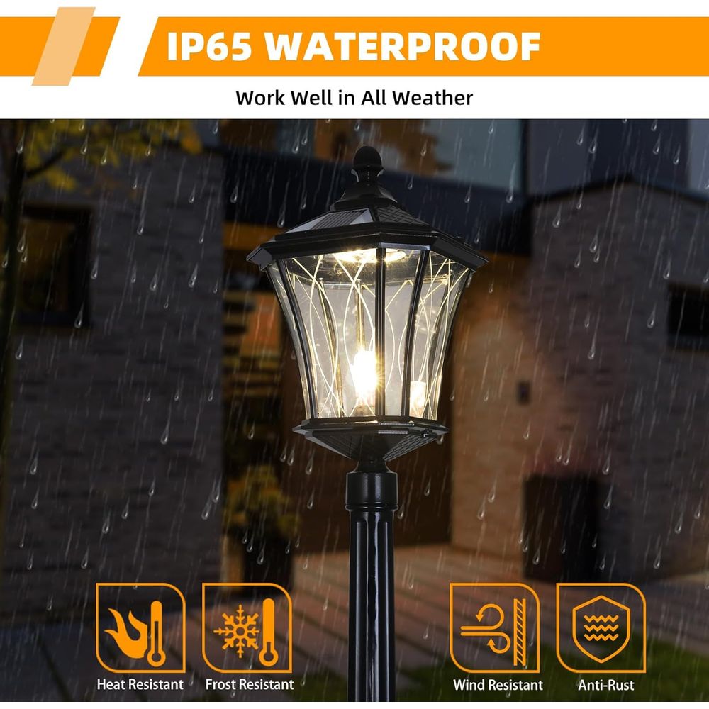 r Post Pole Light with Remote  - Outdoor Power Post ulasan dan harga
