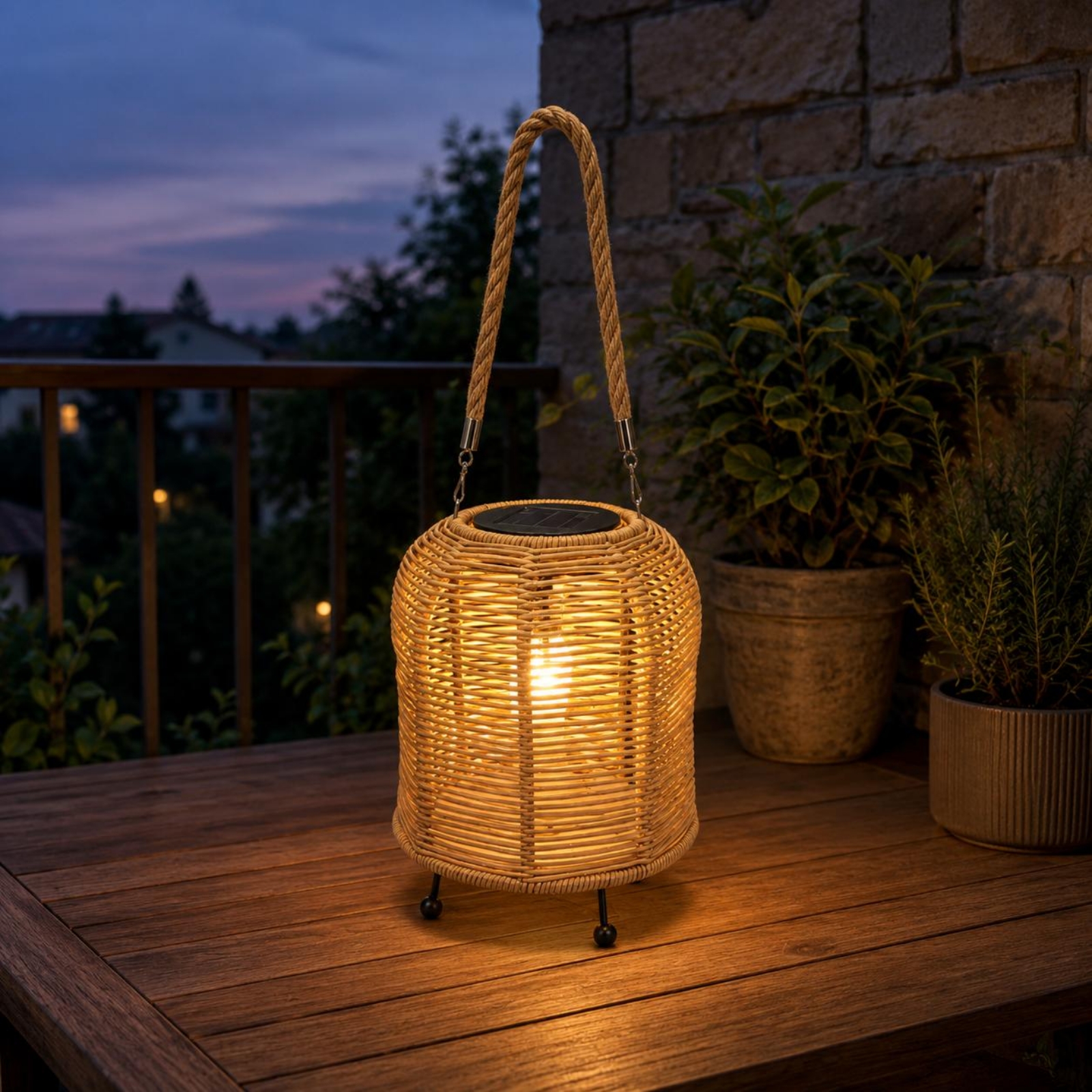 Handwoven Solar Lantern Braide - Outdoor Power For Lights ulasan dan harga