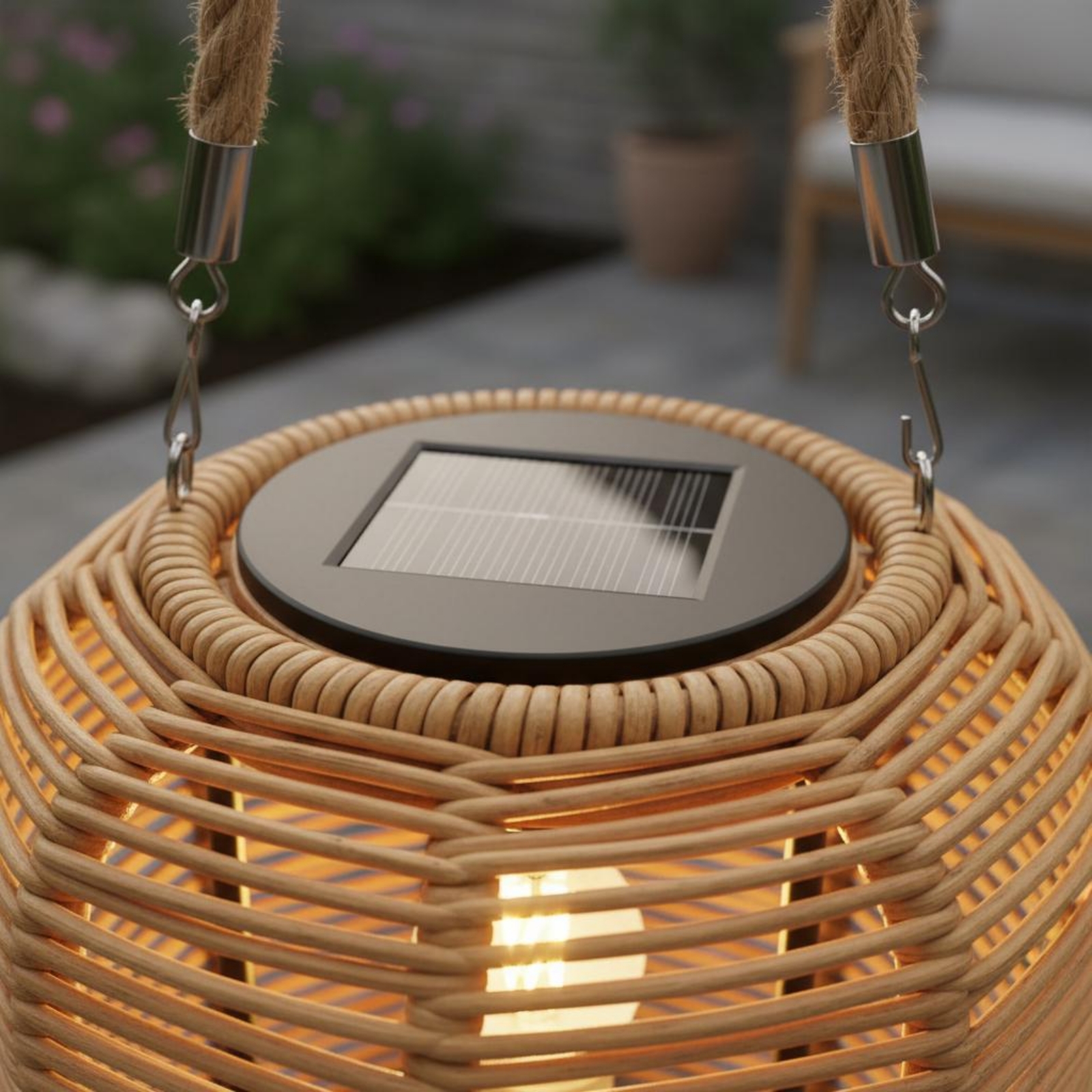 Handwoven Solar Lantern Braide - Outdoor Power For Lights ulasan dan harga