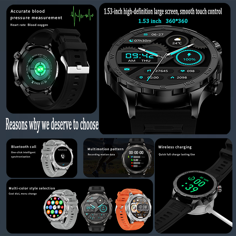 New GPS Track Smart Watch Men  - Outdoor Power Hours ulasan dan harga