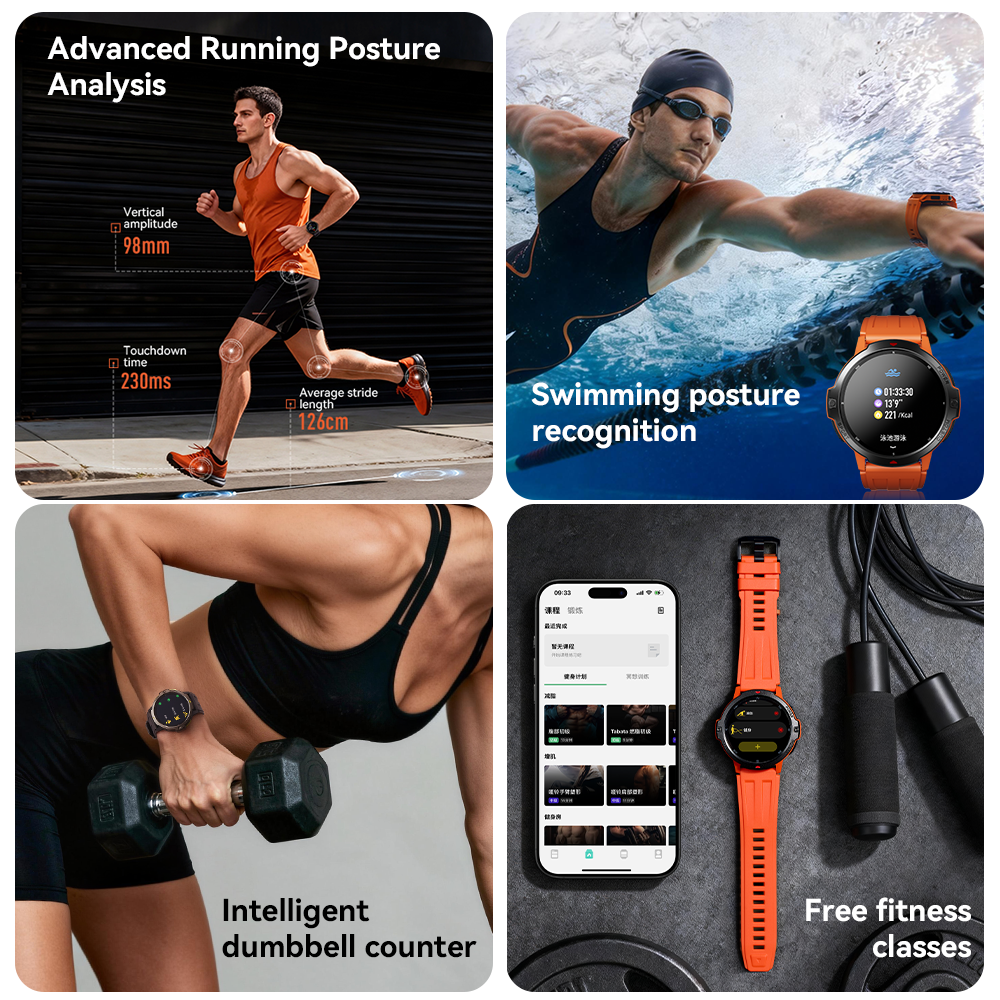 Dido AI Fit Pro GPS Smartwatch - Outdoor Power Hours ulasan dan harga
