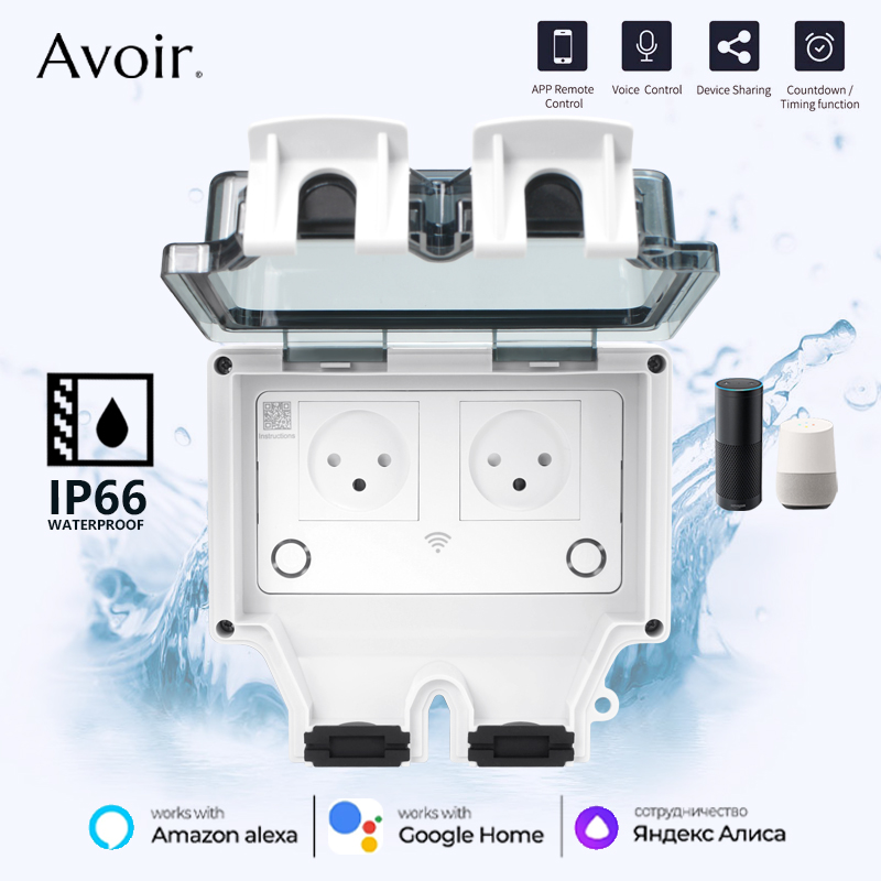 Avoir IP66 Outdoor Waterproof  - Outdoor Power Outlet With Remote Control ulasan dan harga