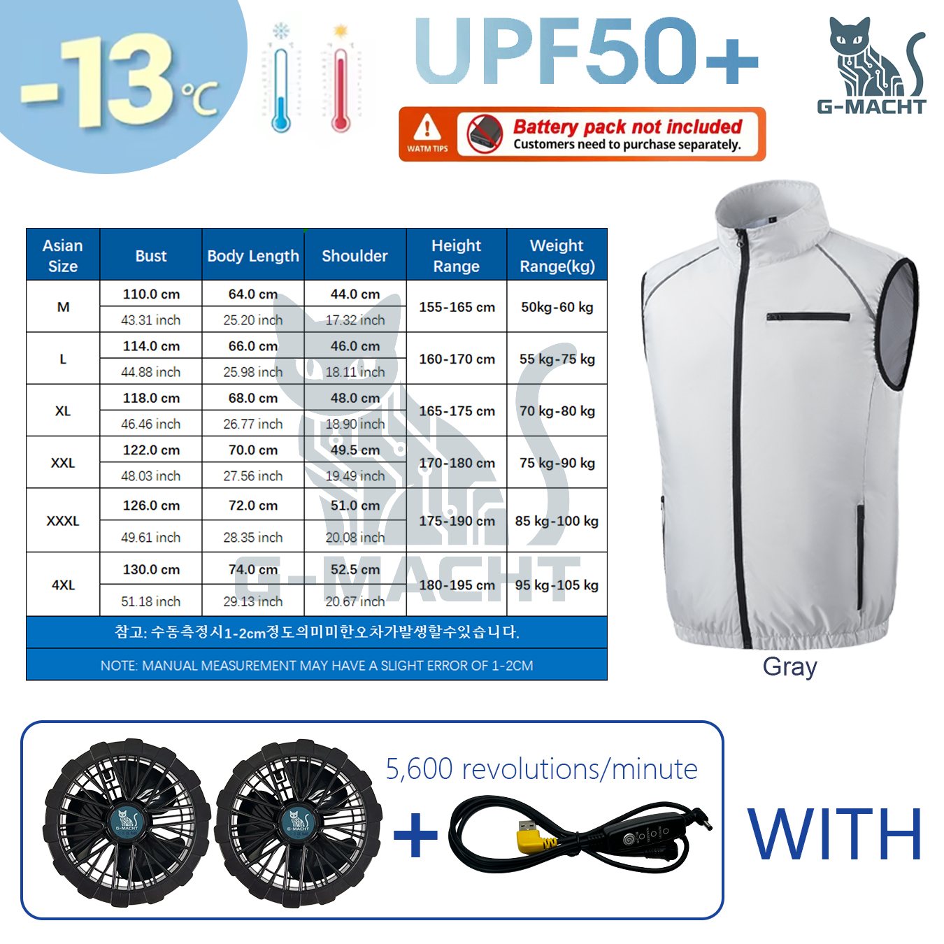 USB Cooling Fan VestG-MACHT Su - Outdoor Power Not Working ulasan dan harga