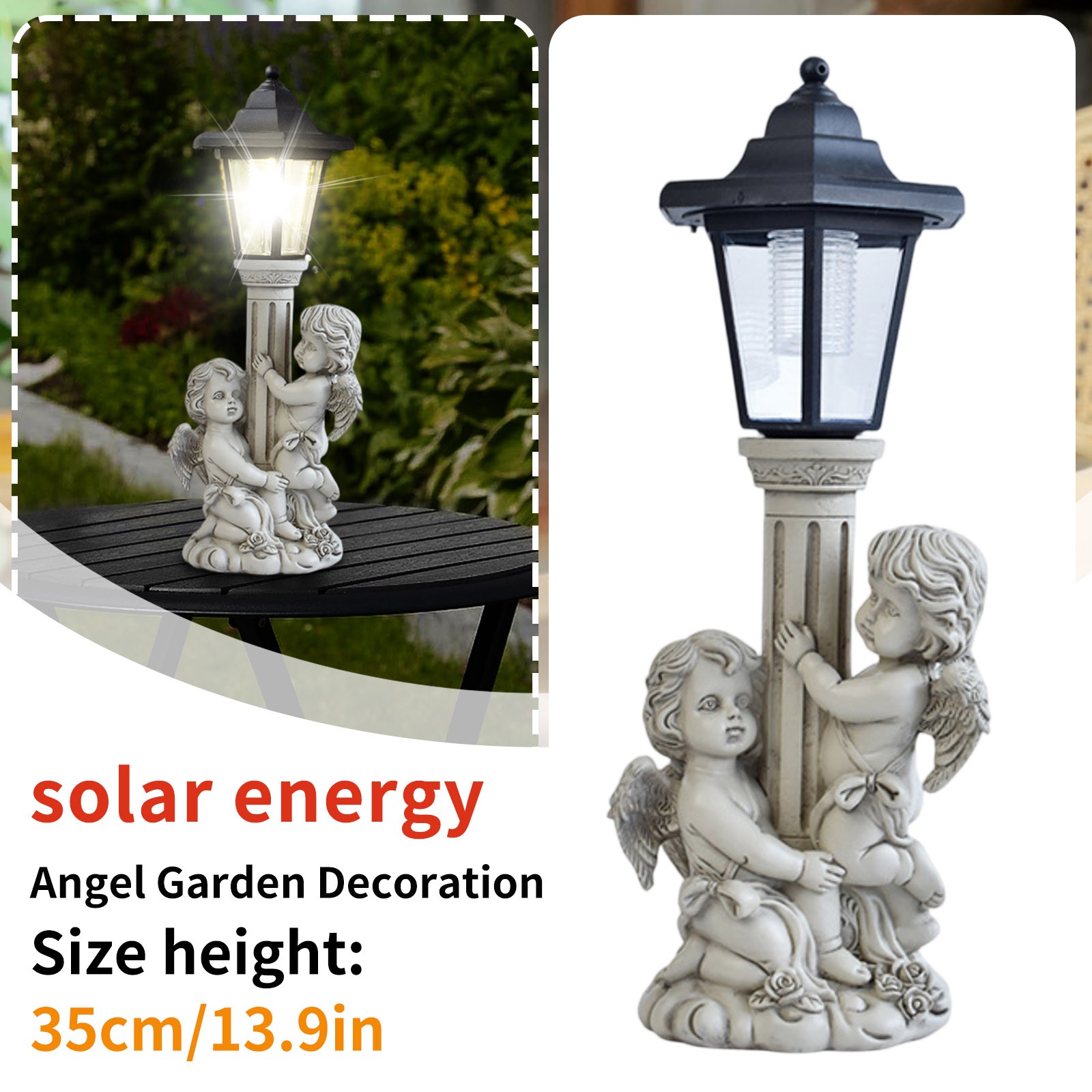 Garden Angel Statue Solar Post - Outdoor Power Post ulasan dan harga