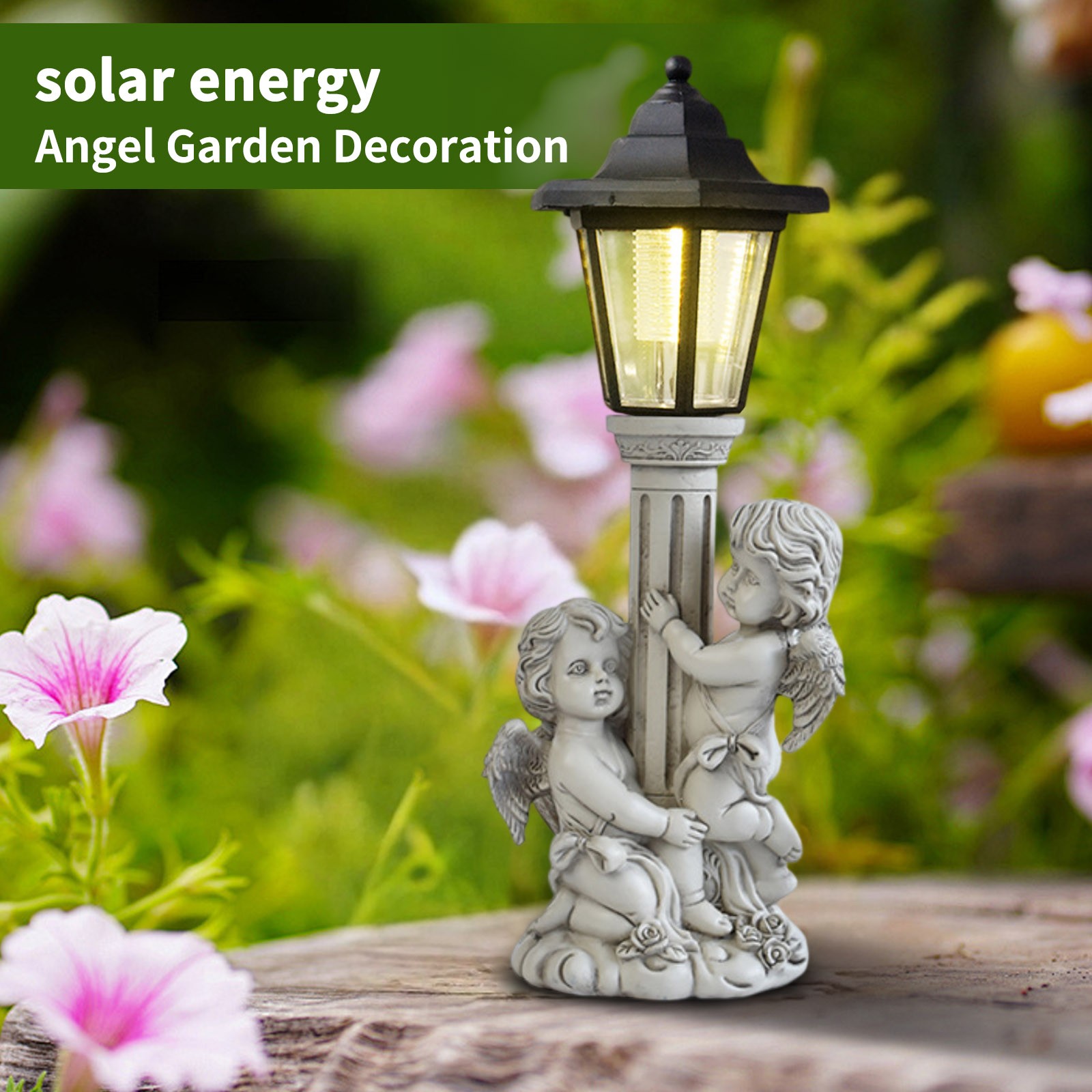 Garden Angel Statue Solar Post - Outdoor Power Post ulasan dan harga