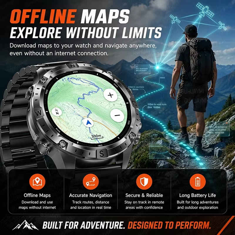 2026New Outdoor Military GPS N - Outdoor Power Hours ulasan dan harga