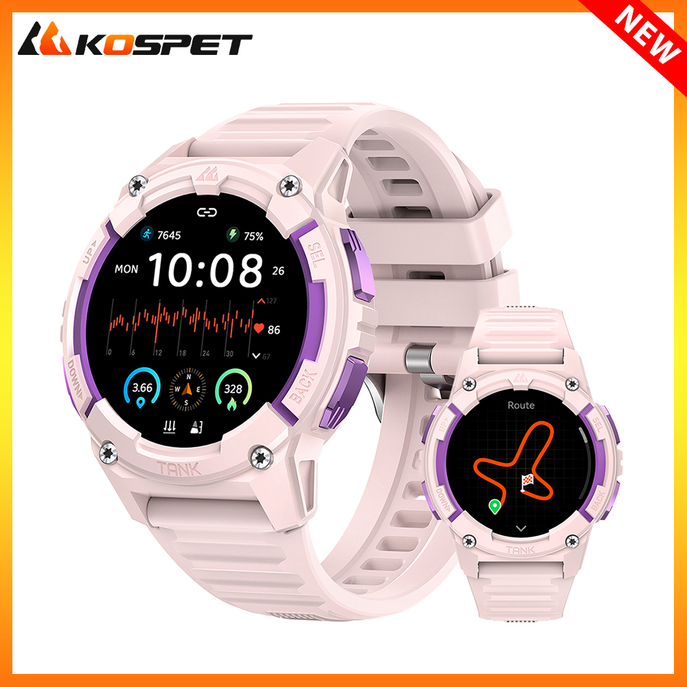 KOSPET TANK S2 GPS Smart Watch - Outdoor Power Hours ulasan dan harga