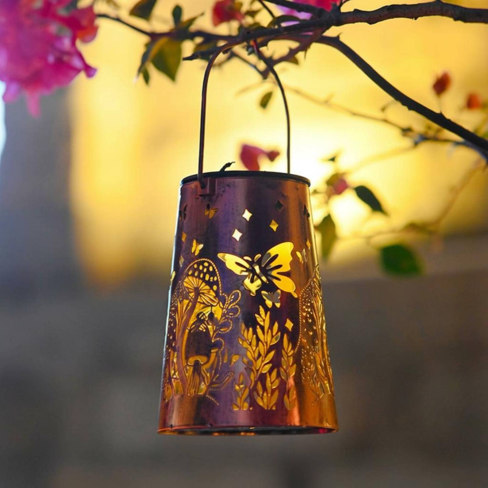 Floral Garden Lantern Pattern  - Outdoor Power For Lights ulasan dan harga