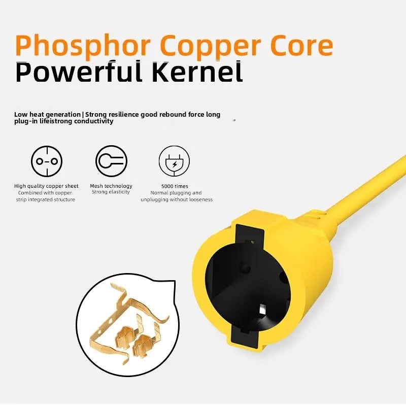 16A EU Schuko Power Strip 4KW  - Outdoor Power Socket ulasan dan harga