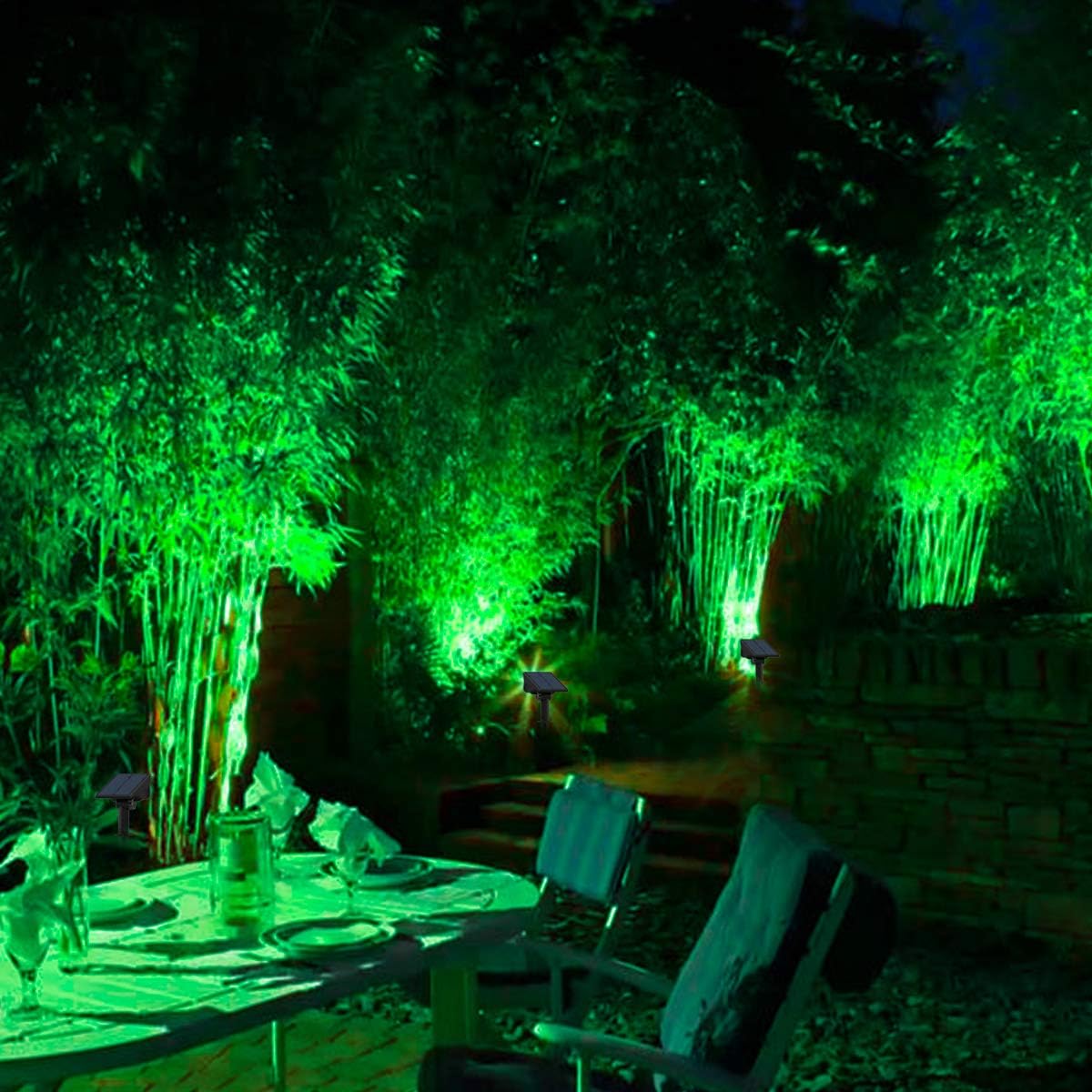 4pcs Solar Spotlight Outdoor G - Outdoor Power Post ulasan dan harga