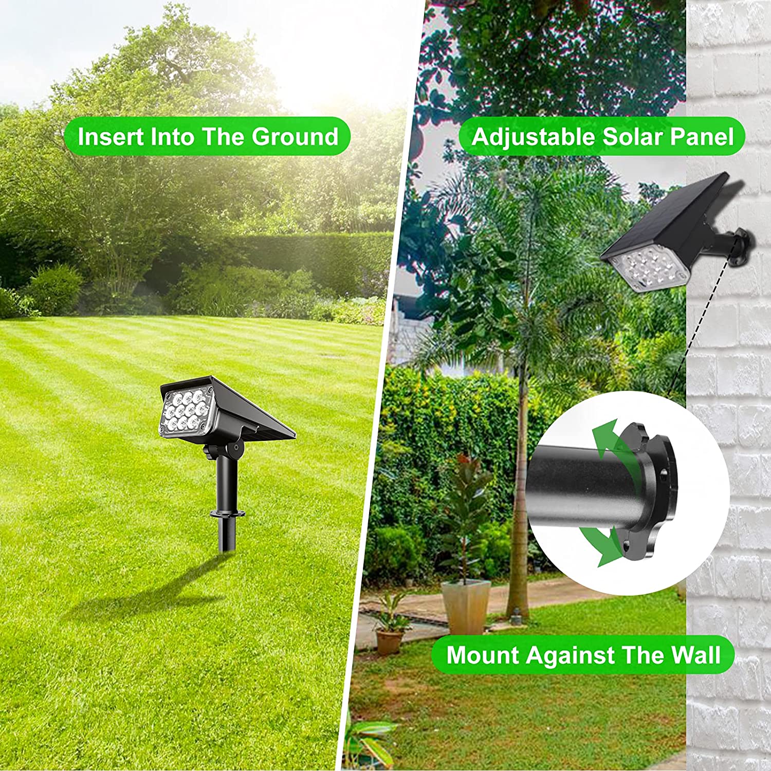 4pcs Solar Spotlight Outdoor G - Outdoor Power Post ulasan dan harga