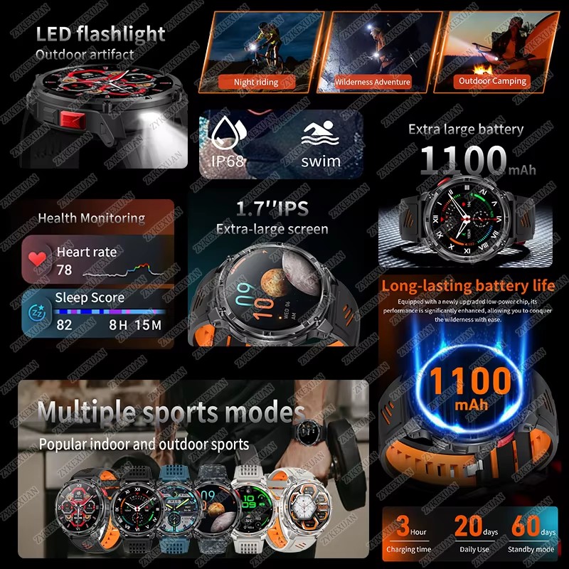 2026 New 1100mAh Large Battery - Outdoor Power Hours ulasan dan harga