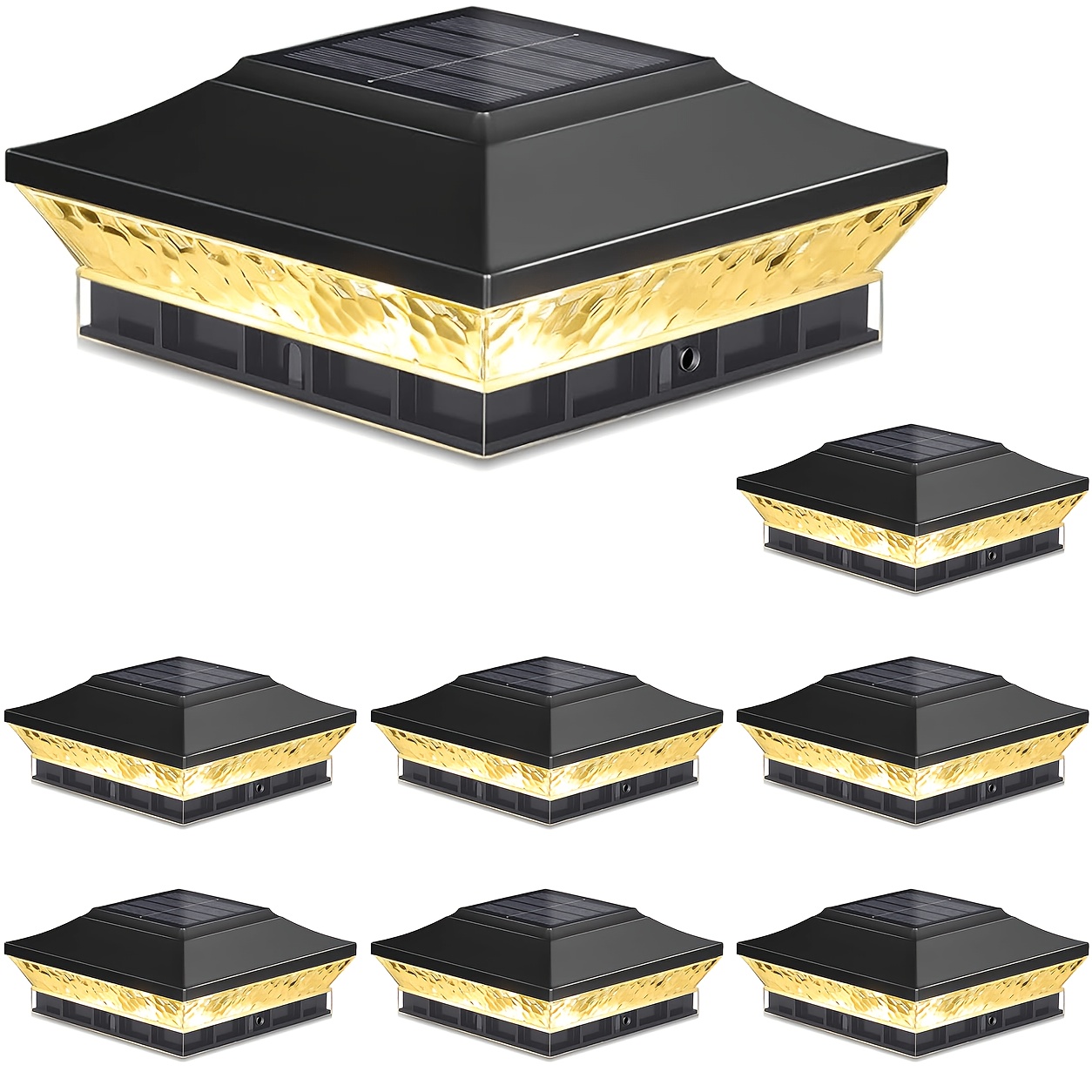 8 Pack/ 12 Pack Solar Post Cap - Outdoor Power Post ulasan dan harga