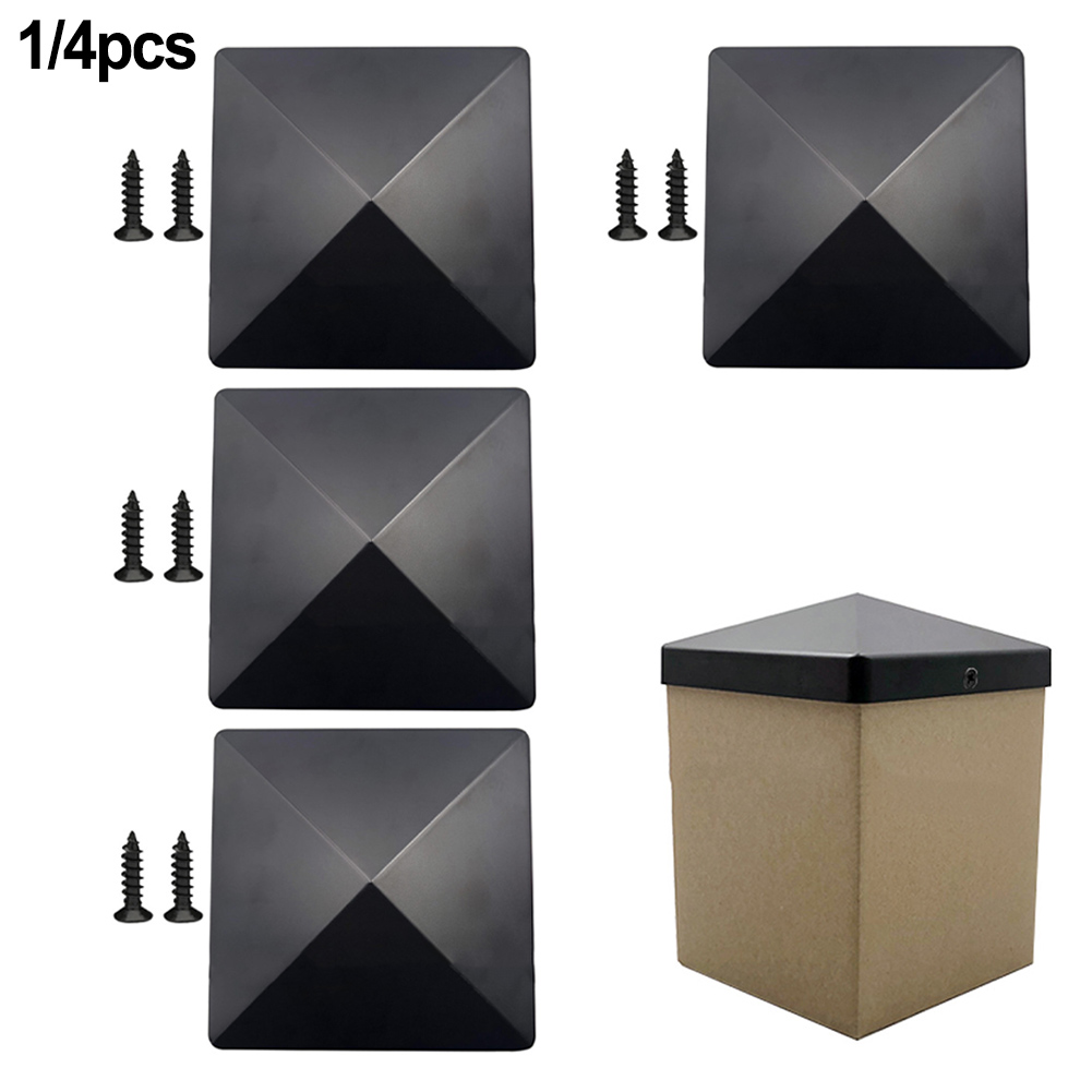 1/4Pcs 4x4 Inch Black ABS Plas - Outdoor Power Post ulasan dan harga