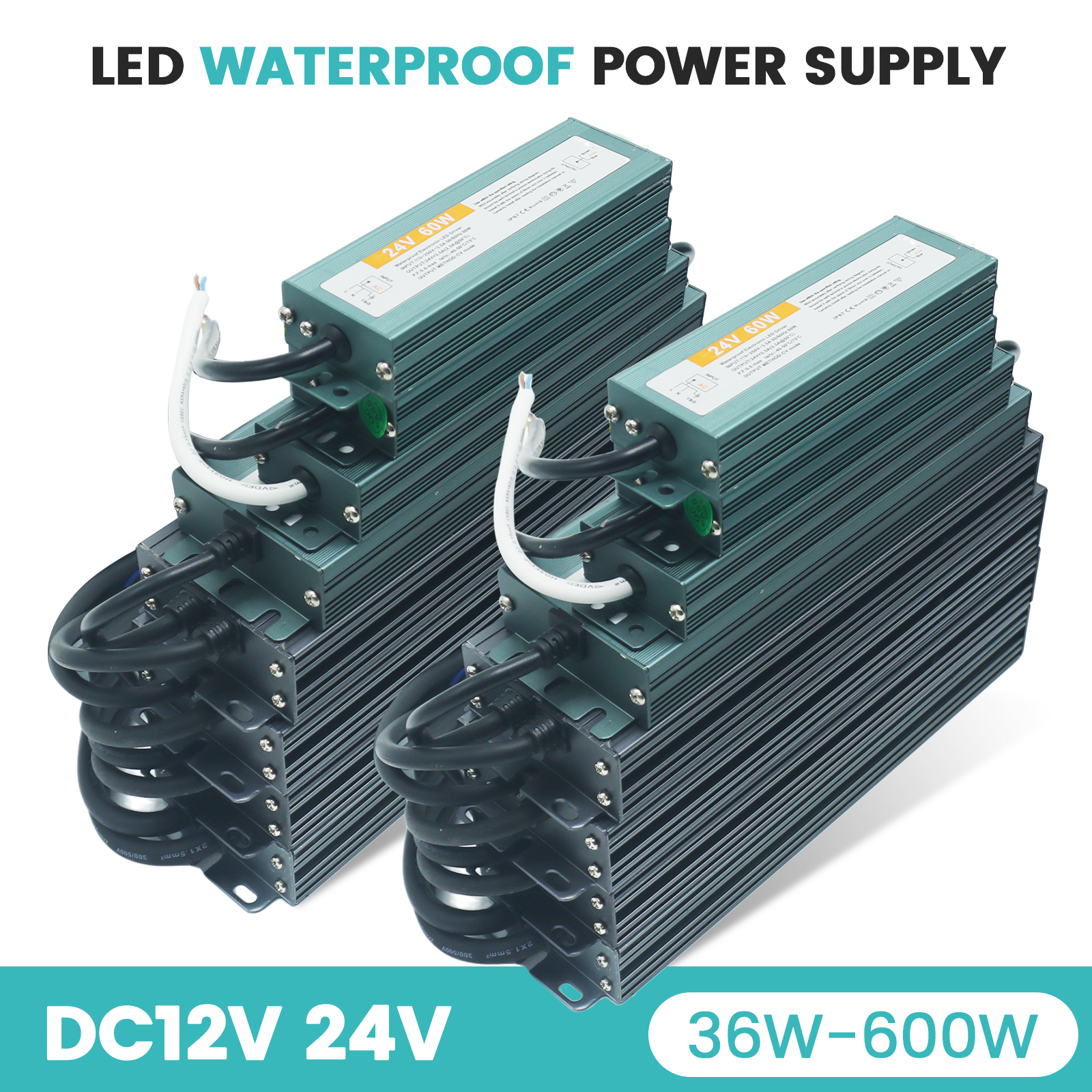 AC/DC Waterproof LED Power Sup - Outdoor Power Supply 12V ulasan dan harga