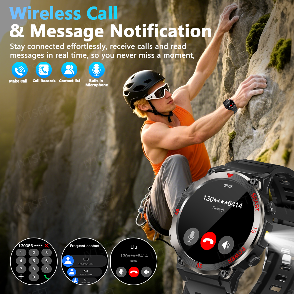 LAXASFIT New Smart Watch Men's - Outdoor Power Hours ulasan dan harga