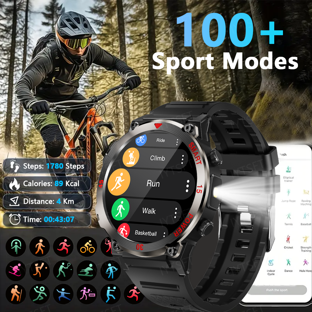 LAXASFIT New Smart Watch Men's - Outdoor Power Hours ulasan dan harga