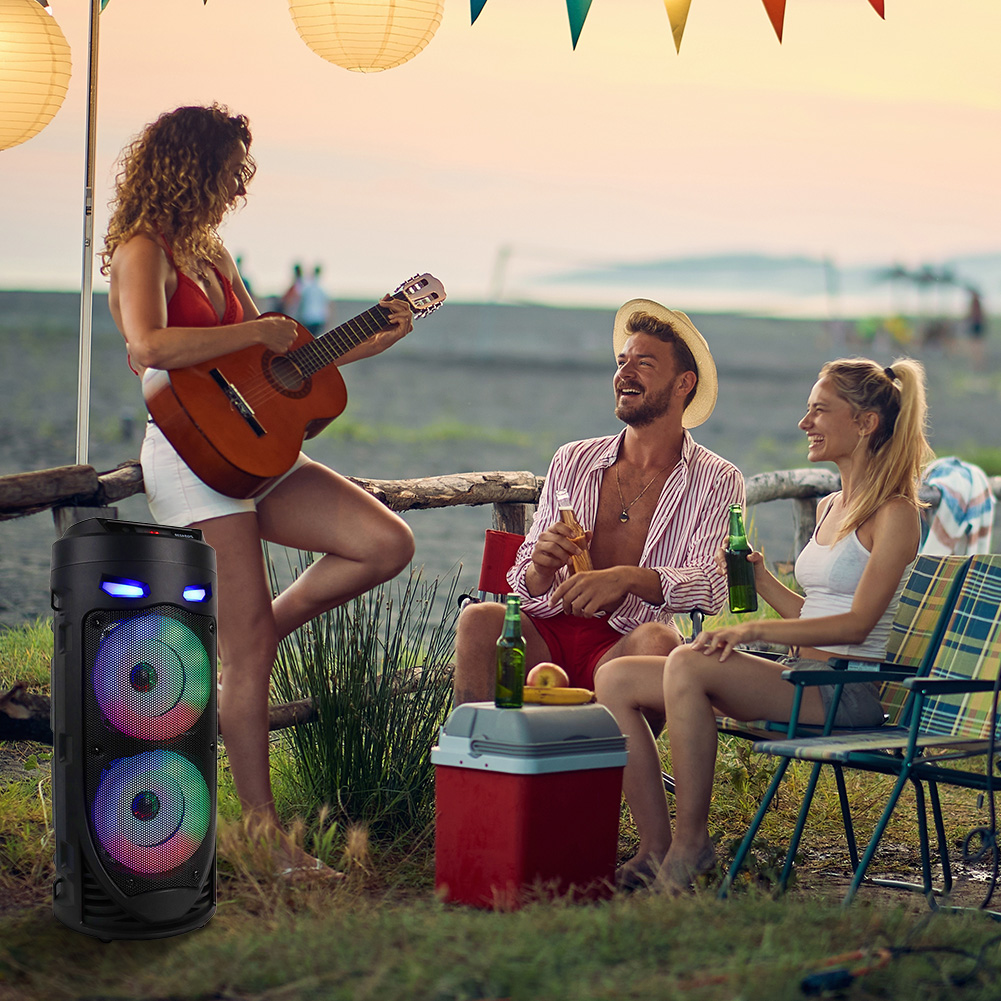 Wireless Bluetooth Speaker Wit - Outdoor Power Wire ulasan dan harga