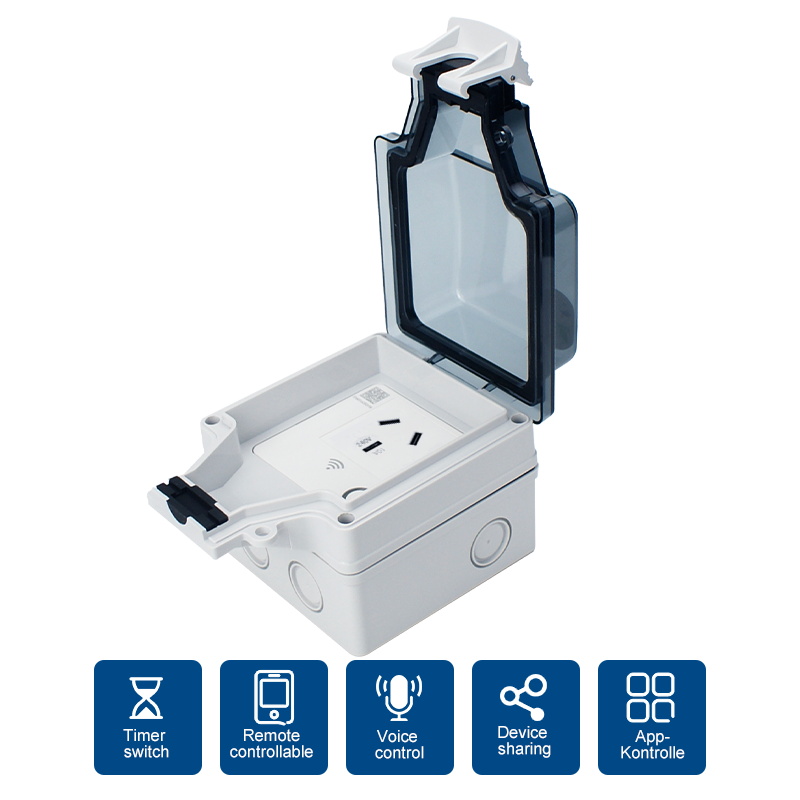 Avoir Tuya Wifi Socket IP66 Ou - Outdoor Power Outlet With Remote Control ulasan dan harga