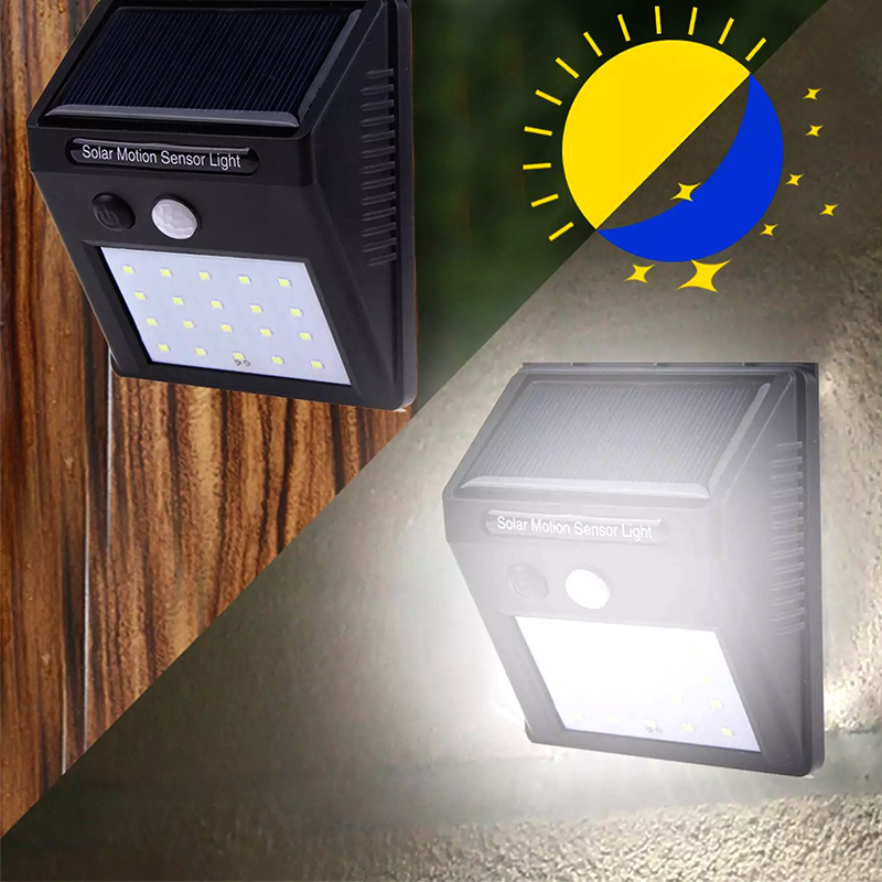 20 LED Solar Powered Wall Lamp - Outdoor Power Direct ulasan dan harga