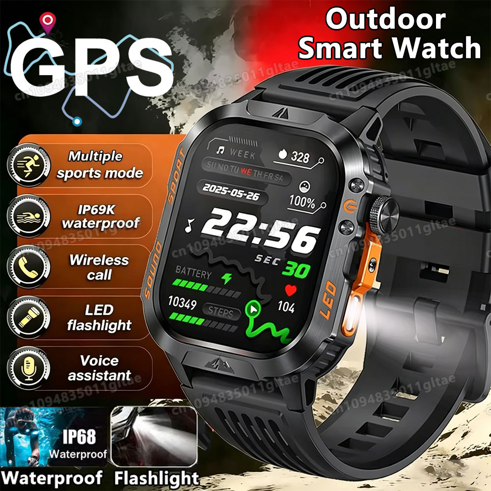 2026 New Military Smart Watch  - Outdoor Power Hours ulasan dan harga