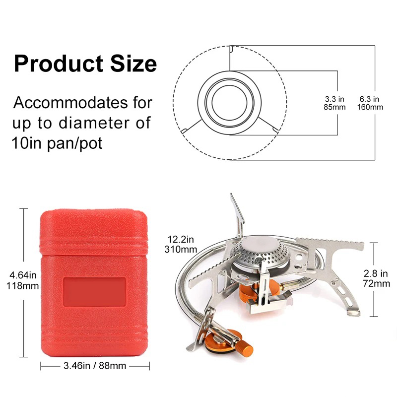 Camping Gas Stove Portable Fol - Outdoor Power Burner ulasan dan harga