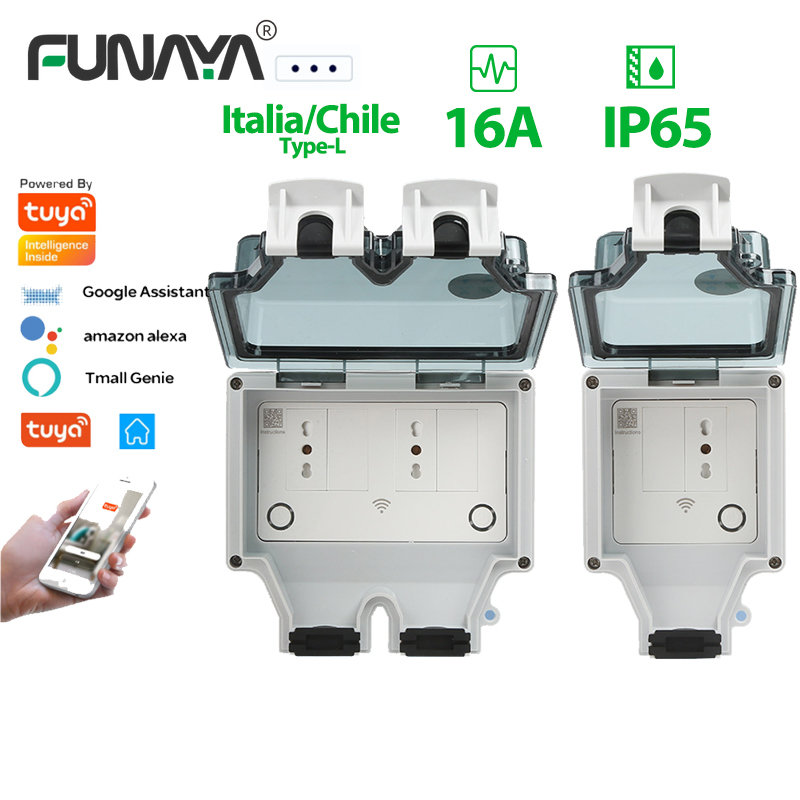Italia / Chile Tuya Outdoor Wa - Outdoor Power Outlet With Remote Control ulasan dan harga