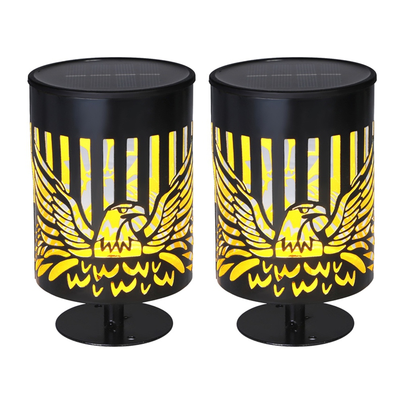 2 Pack Solar Fence Lights Meta - Outdoor Power Post ulasan dan harga