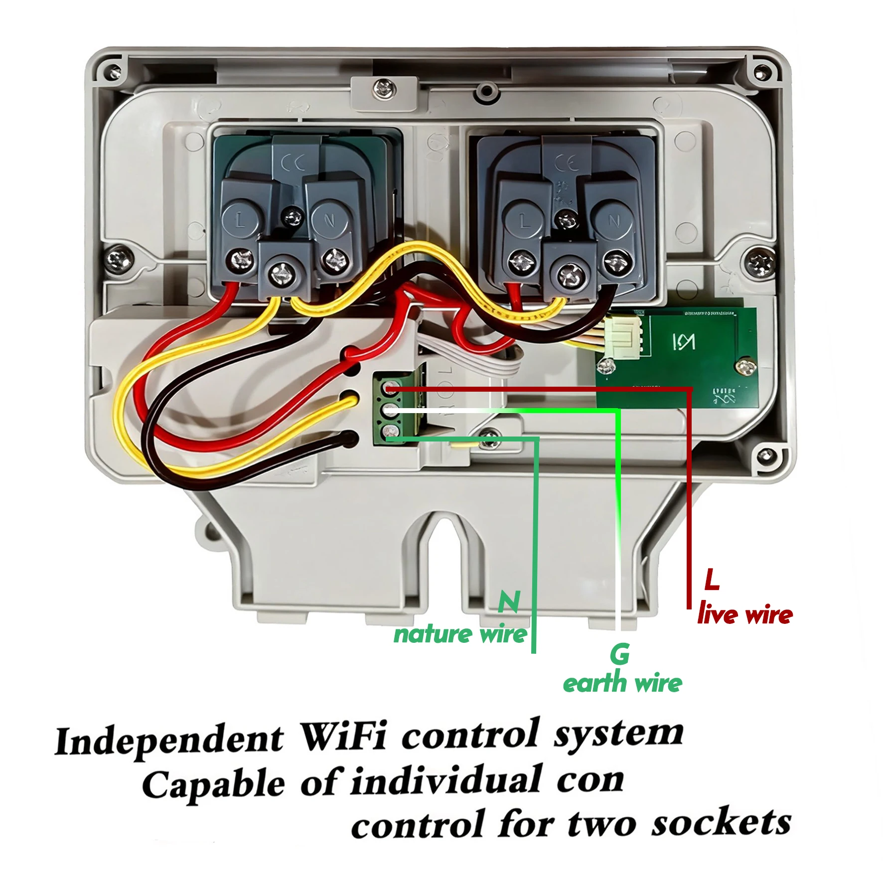 Adeatuya Waterproof Electrical - Outdoor Power Outlet With Remote Control ulasan dan harga