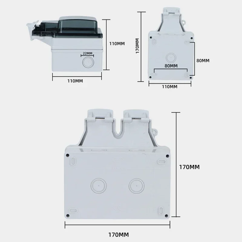 Adeatuya Waterproof Electrical - Outdoor Power Outlet With Remote Control ulasan dan harga