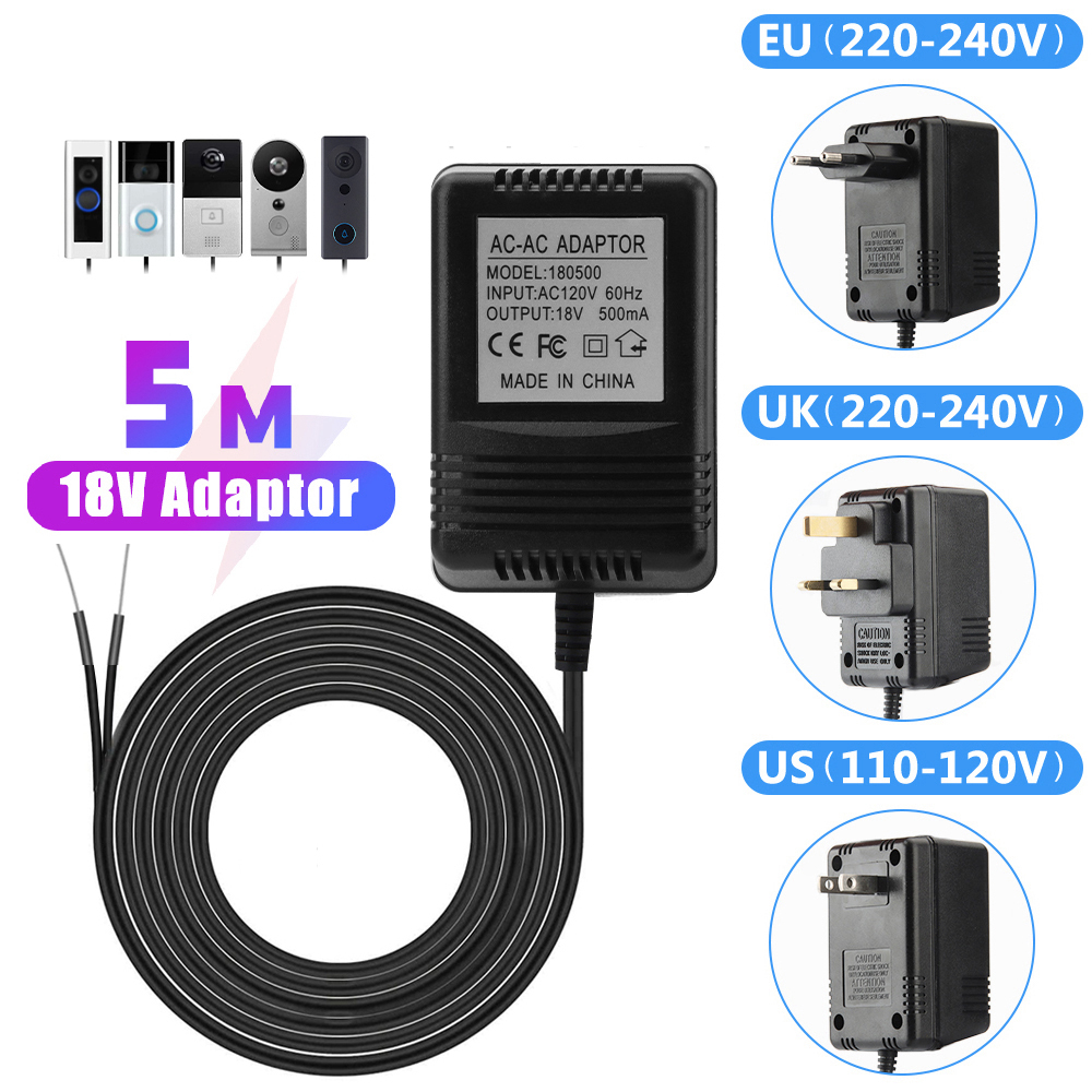 US UK EU Plug 18V AC to DC Tra - Outdoor Power Adapter Wyze ulasan dan harga