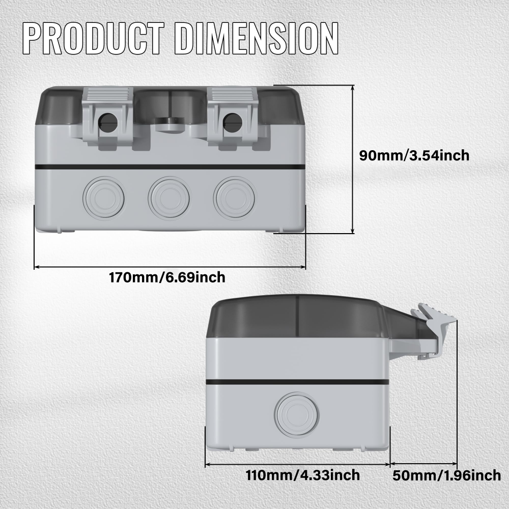 EIOMR France IP66 Weatherproof - Outdoor Power Socket ulasan dan harga