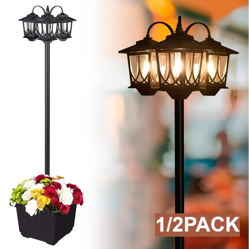2/1PACK 2in 1 Solar-Powered Ou - Outdoor Power Post ulasan dan harga