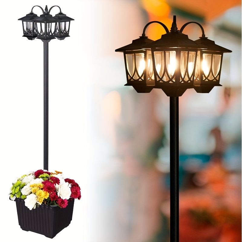 2/1PACK 2in 1 Solar-Powered Ou - Outdoor Power Post ulasan dan harga