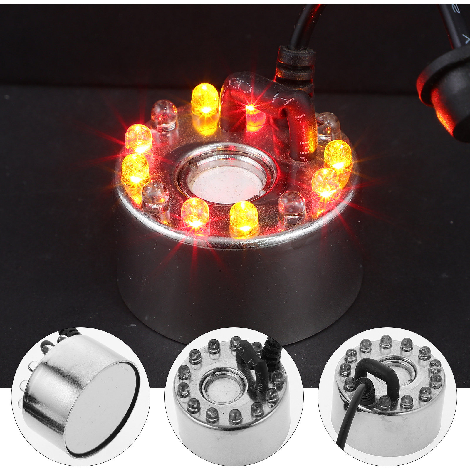 12 LED Colorful Lights 16Mm Ul - Outdoor Power Adapter ulasan dan harga