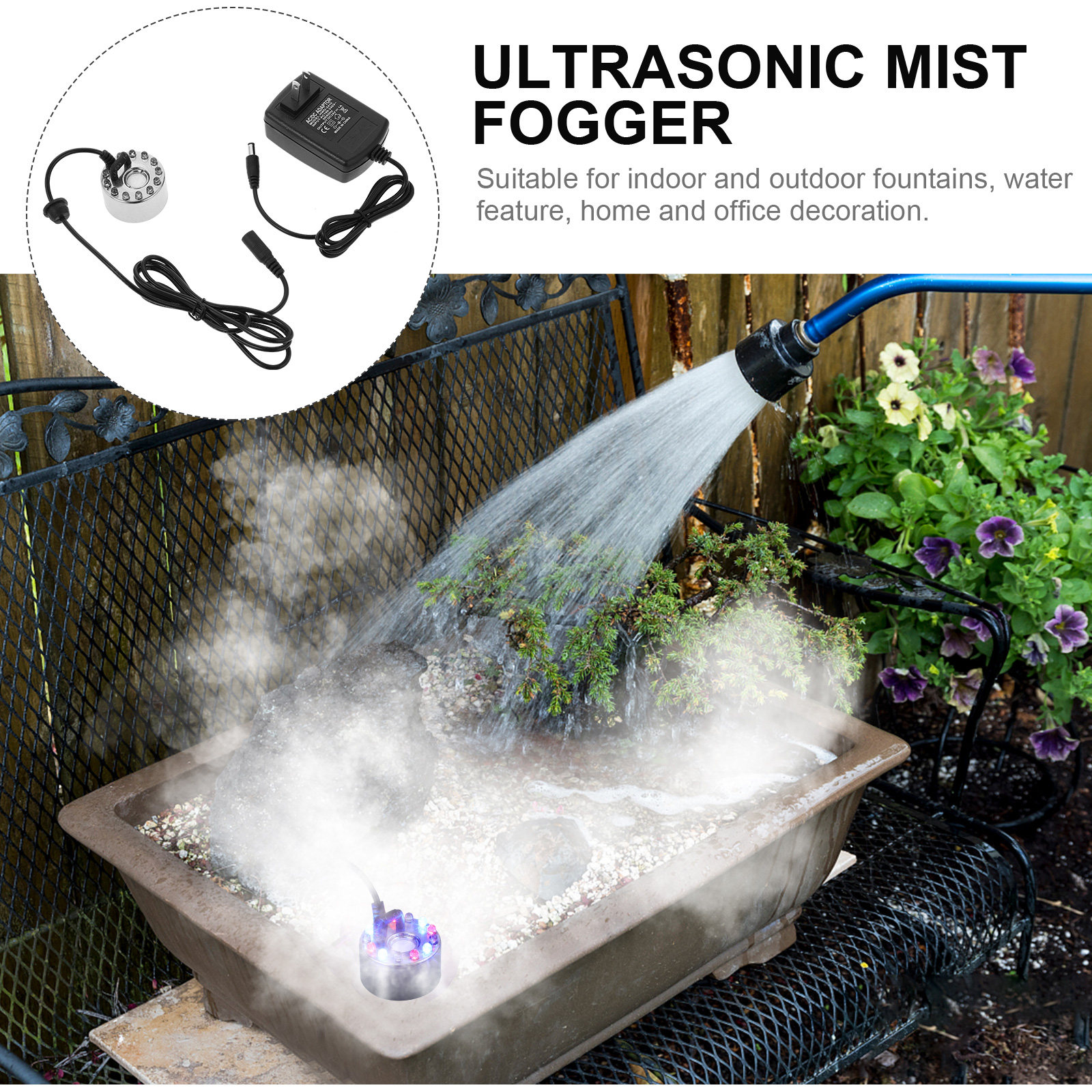 12 LED Colorful Lights 16Mm Ul - Outdoor Power Adapter ulasan dan harga