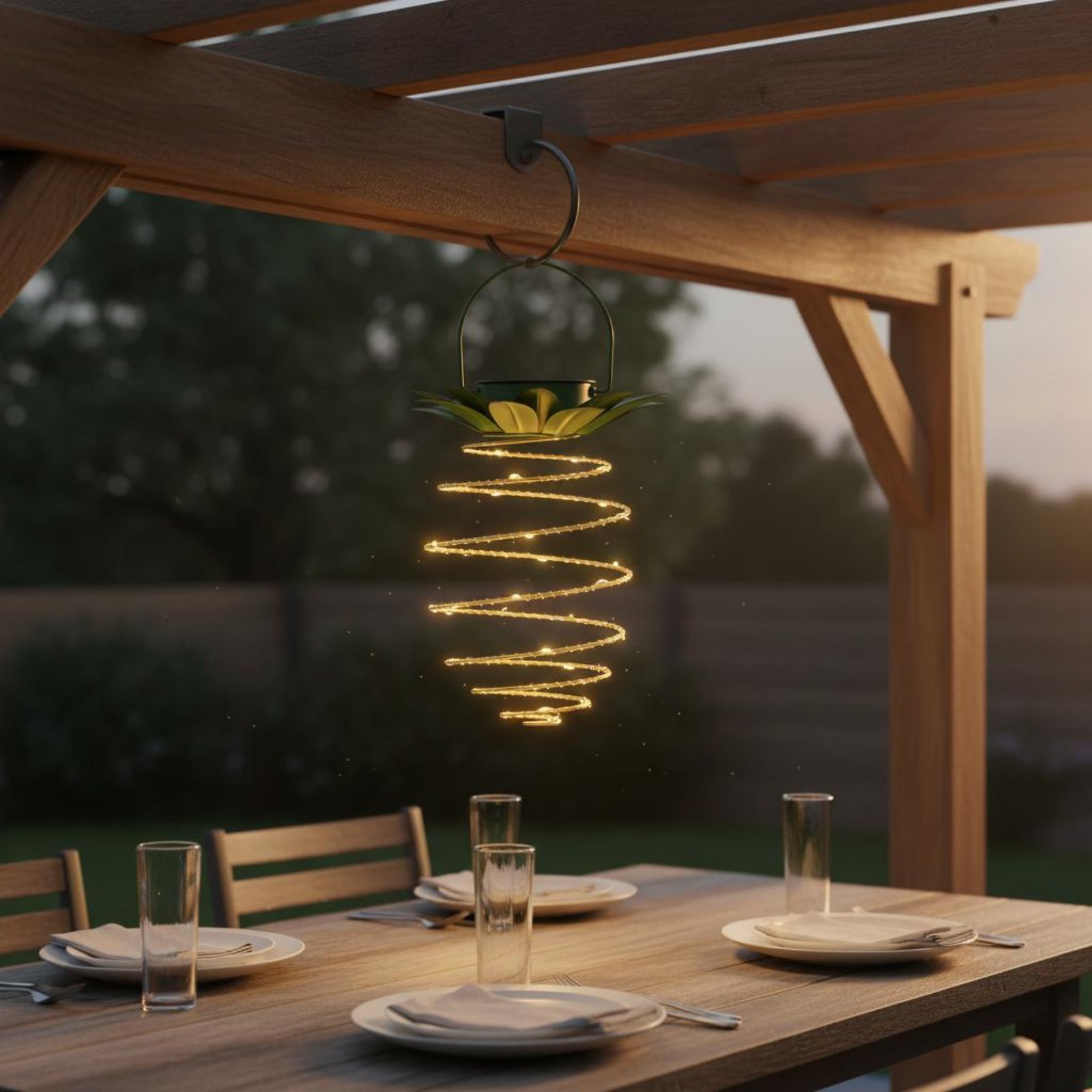 2 Pieces Solar Pineapple Lamp  - Outdoor Power For Lights ulasan dan harga