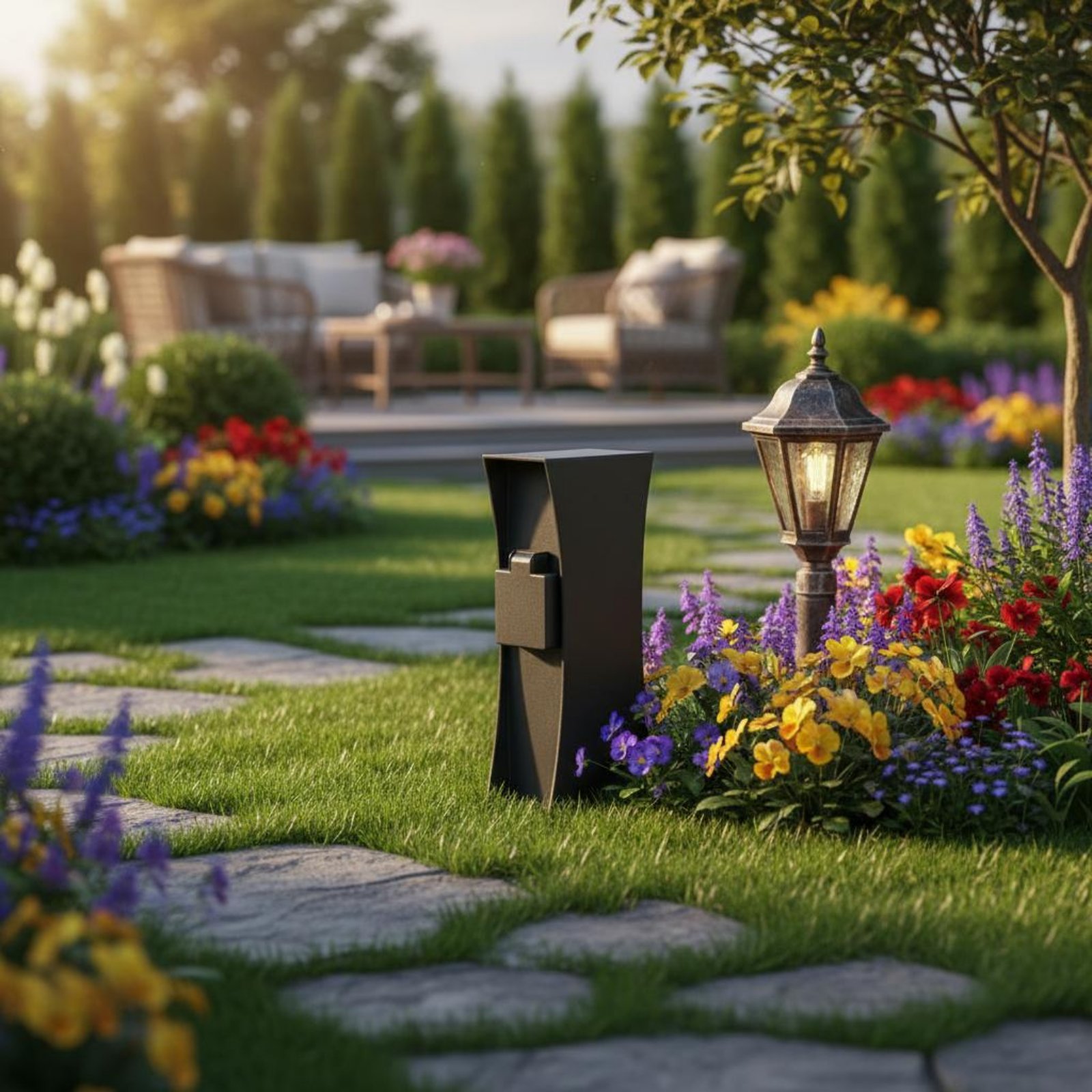 Outdoor Power Outlet Post Easy - Outdoor Power Post ulasan dan harga