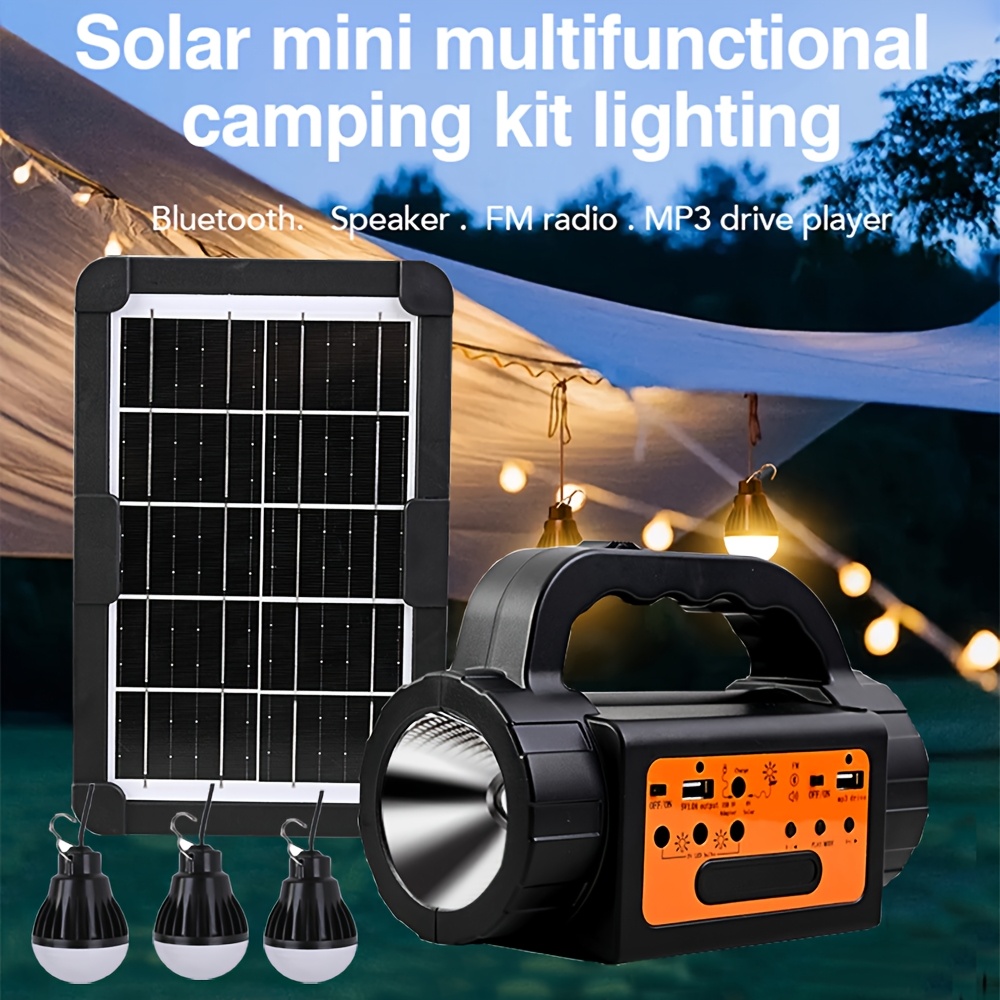Solar Rechargeable Camping Lig - Outdoor Power For Lights ulasan dan harga