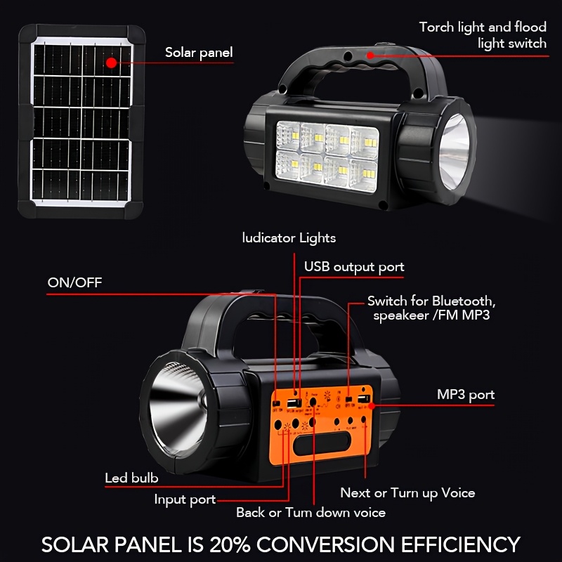 Solar Rechargeable Camping Lig - Outdoor Power For Lights ulasan dan harga